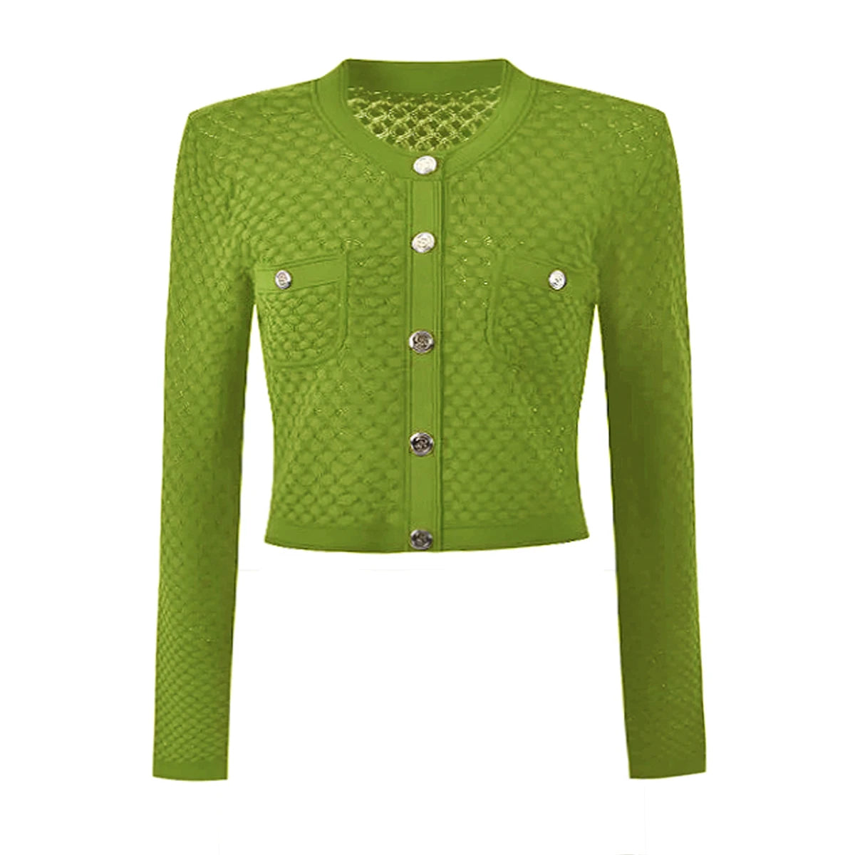 Loose Round Neck Long Sleeve Knitted Top Coat - Nini Styles