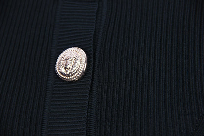 Round Neck Knitted Fabric Exquisite Cardigan High Quality Nini Styles