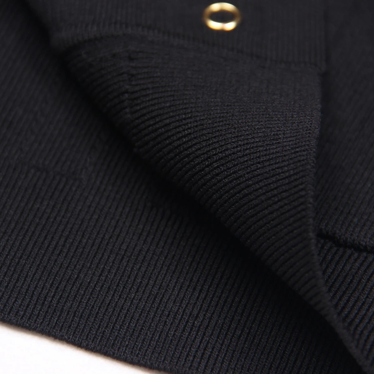 Knitted Fabric Button Short Sleeve With Pockets Cardigan - Nini Styles