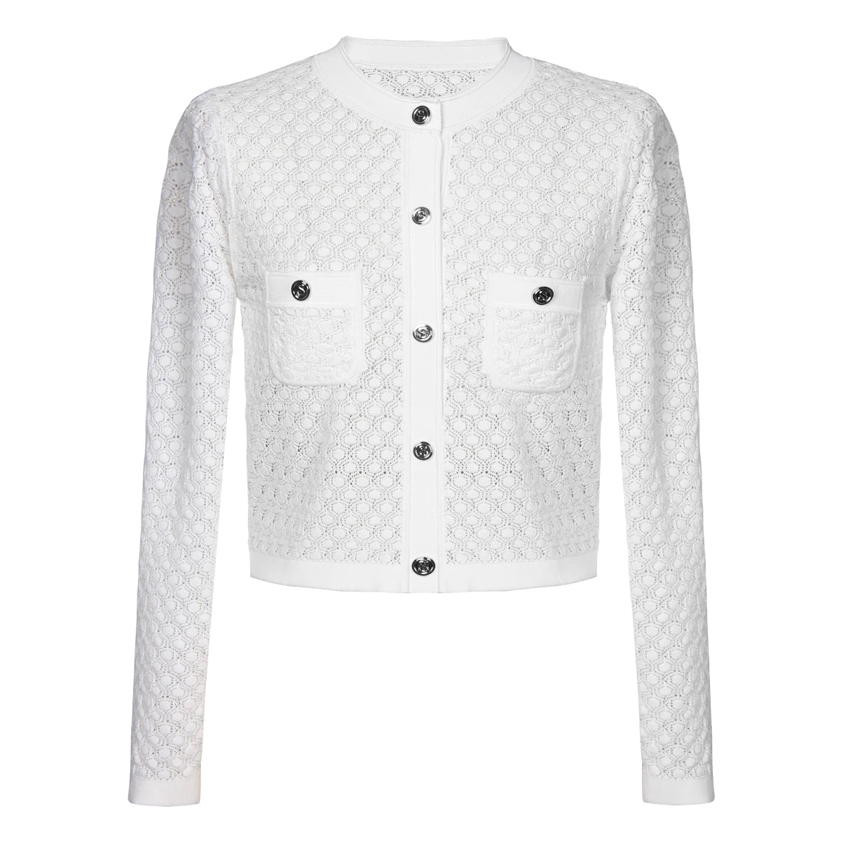 Loose Round Neck Long Sleeve Knitted Top Coat - Nini Styles