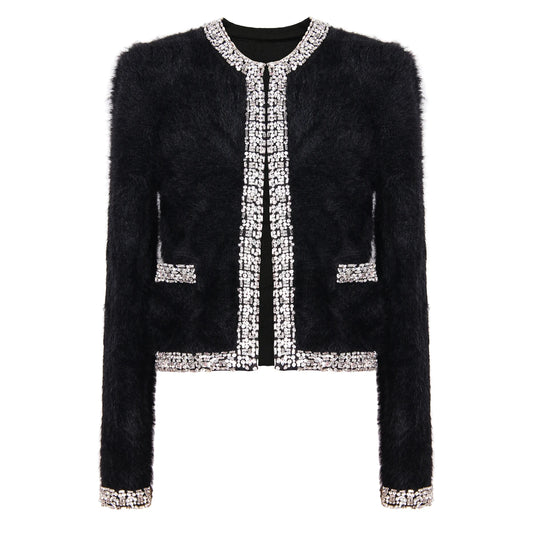 Long Sleeve Top Small Fragrance Breeze Seahorse Sweater Cardigan Jacket Women - Nini Styles