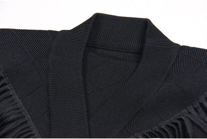 Long Sleeve V-Neck Cardigan Top - Nini Styles