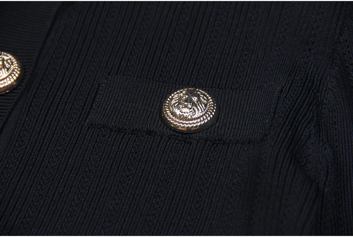 Long Sleeve Short Round Neck Cardigan - Nini Styles