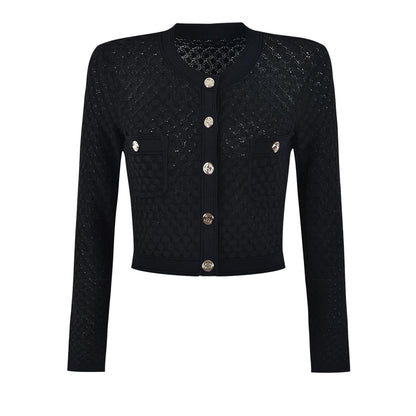 Loose Round Neck Long Sleeve Knitted Top Coat - Nini Styles